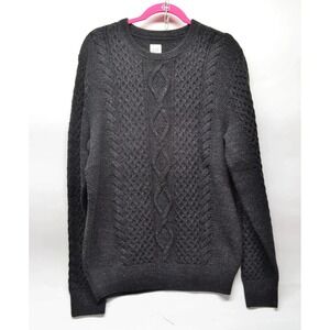 Gap Women's Large Dark Grey Cotton Blend Pullover Sweater NEW (F1)